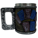 Forest Warden Tankard – Green Face Gothic Mug with Stainless Steel Liner